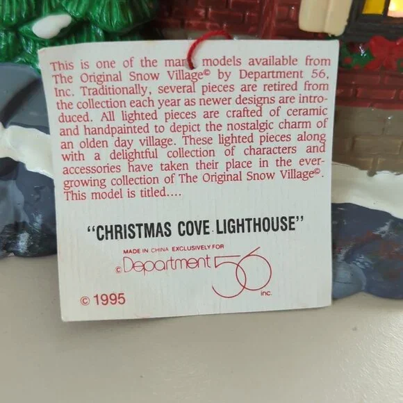 Dept. 56 Christmas Cove Lighthouse  - Retired - Picture 7 of 12